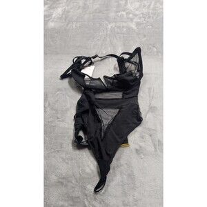 NWT Bluebella x Victoria's Secret Orla Wired Bodysuit/Teddy 34DD Black